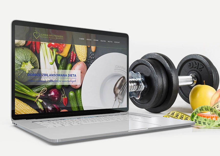 Dietetyka i sport - zaprojektuj stronę internetową z Etim Studio!